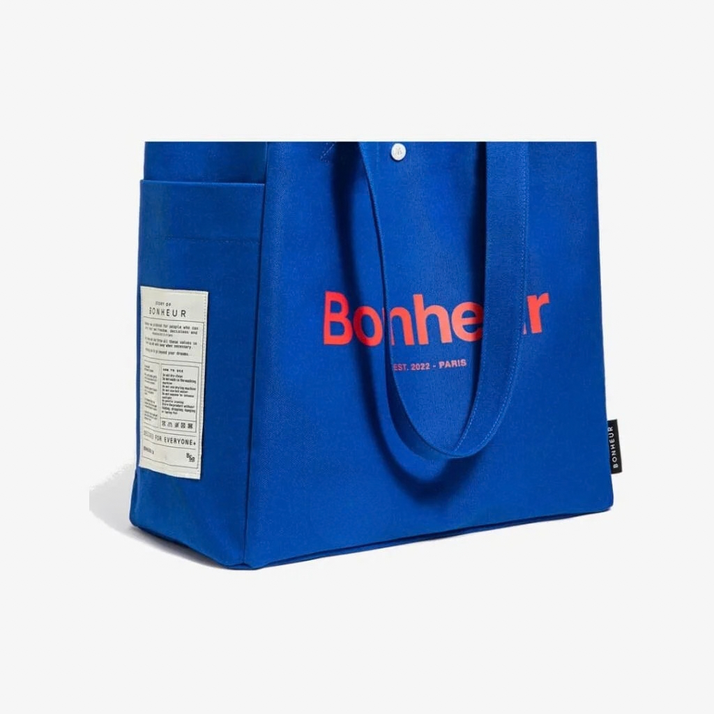 Bonheur N°4 Kanvas Çanta Ocean Blue