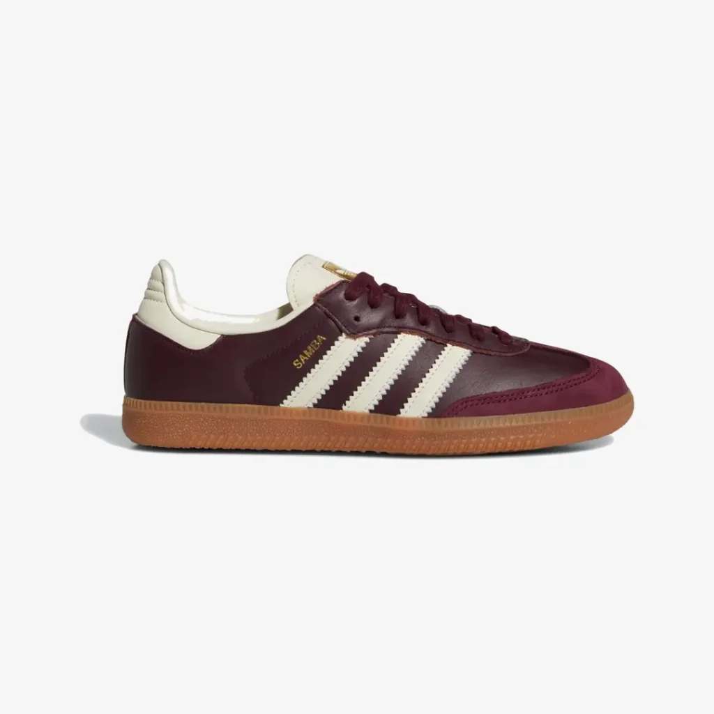 Adidas Samba OG Maroon Crew White Gold Metallic