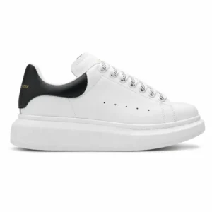 Alexander McQueen Oversized White Black Leather