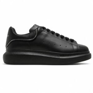 Alexander McQueen Oversized Zipper Tooth Black/Silver Sneaker