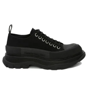 Alexander McQueen Tread Slick Lace Up Triple Black