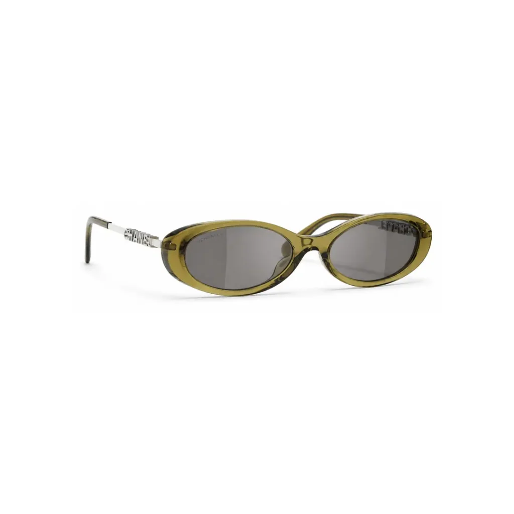 Chanel CH5565 1742/3 Kristal Zeytin Yeşili Güneş Gözlüğü