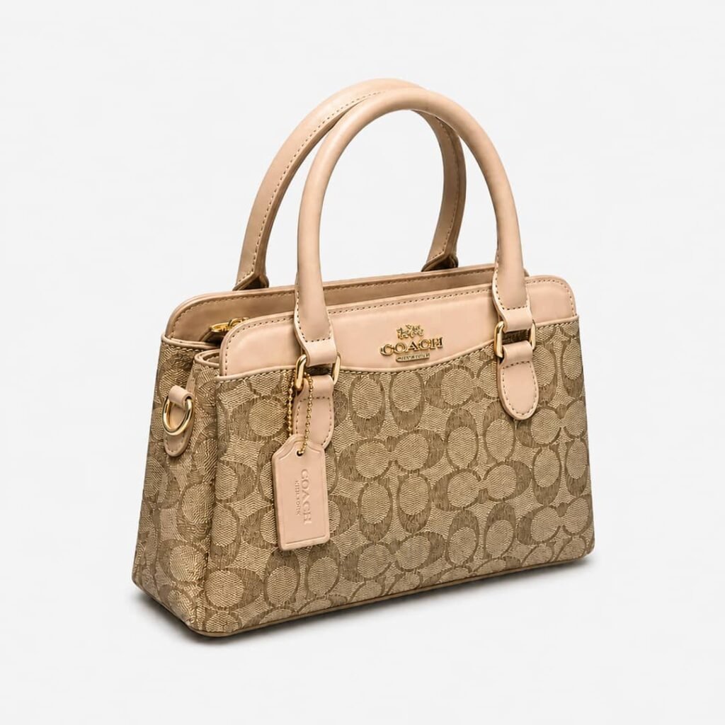 Coach Darcie Carryall Signature Canvas Çanta Light Khaki Pink