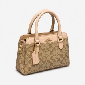 Coach Darcie Carryall Signature Canvas Çanta Light Khaki Pink
