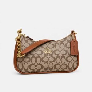 Coach Teri Shoulder Brown Monogram