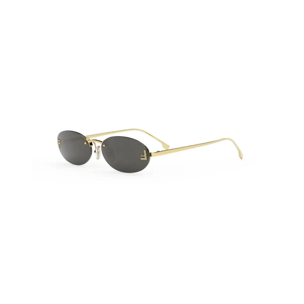 Fendi First Crystal FE4075US 30A Gold Grey Güneş Gözlüğü