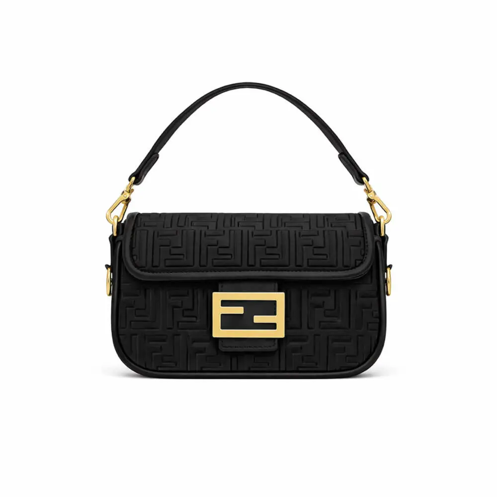 Fendi Baget Mini Bag Leather Black