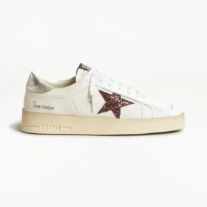 Golden Goose Stardan in Nappa with Glitter Star and Metallic Leather