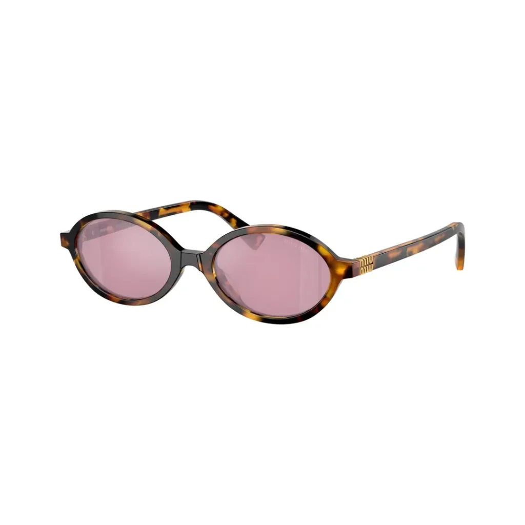 Miu Miu Regard MU 04ZS VAU50D Honey Havana Bordeaux Mirror Güneş Gözlüğü