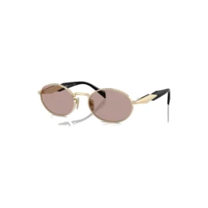 Prada PR 65ZS ZVN20I Pale Gold Light Purple Brown Güneş Gözlüğü