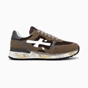 Premiata Men Brown Grey White Sneaker