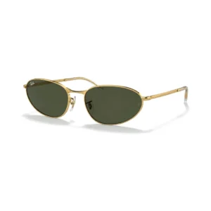 Ray-Ban Oval Double Bridge RB3847N 9121/31 Gold G-15 Green Güneş Gözlüğü