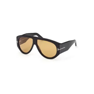 Tom Ford Bronson FT1044 01E Shiny Black Brown Güneş Gözlüğü